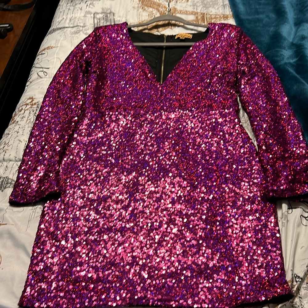 Beautiful Fushia sequined dress